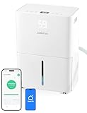 34 Pint Dehumidifier for Home up to 2500 Sq.Ft, Smart WiFi Dehumidifier with App & Voice Control, Dehumidifier with Drain Hose, Auto Defrost, 24H Timer, Quiet for Bedroom Basement Bathroom RV