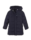  Gocco Plumas Largo Abrigo Impermeable, Azul (Marino 1a), 98 (Tamaño del Fabricante:2-3) para Niñas