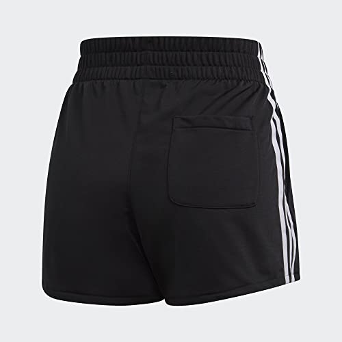 Adidas Originals Womens 3-Stripes Shorts Black/White Large #TOP4
