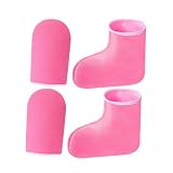 Uso versátil: adecuados tanto para salones profesionales como para uso doméstico, estos guantes se pueden utilizar para el cuidado de manos y pies, proporcionando un cuidado integral, botines de manoplas de parafina, guantes de baños de parafina