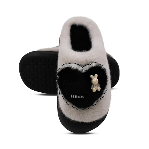 Image of VRITRAZ Women's Comfort Slip On Closed Toe Warm Winter with Cute Design print House Clog Indoor Slipper