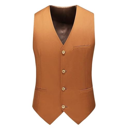Men's Vest Spring Autumn Hollow Out Slim Fit V Neck Commute Business Sleeveless Top4
