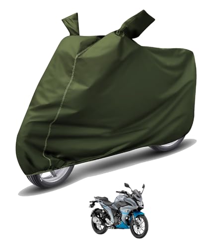 Image of Auto Hub Waterproof Bike Cover Compatible with Yamaha Fazer Dustproof, UV Protection Two Wheeler Bike Fazer Cover - Green