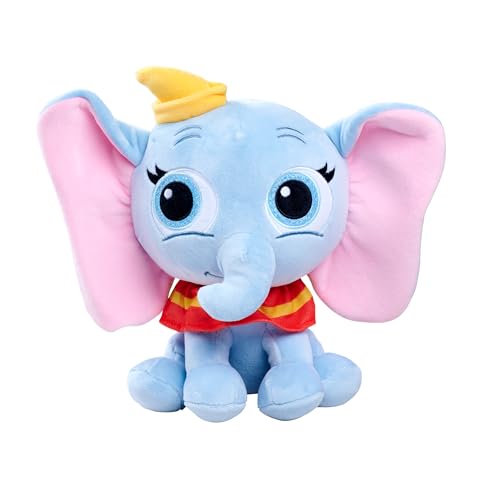 Simba Disney Doorables Dumbo, 25 cm com orelhas expressivas, cor cinzenta encantadora e toque ultra suave, desde os primeiros meses, peluche colecionável (6315870547)
