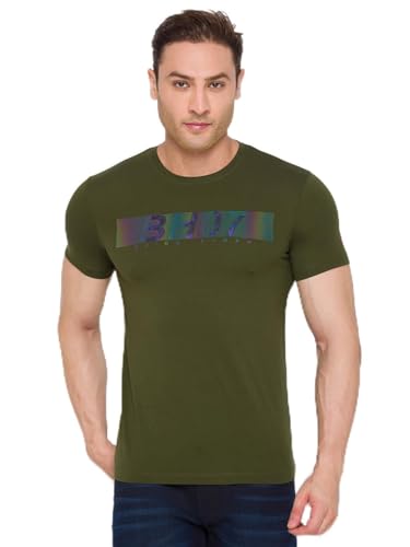 Image of Being Human Red Regular Fit Men's Short Sleeves T-Shirt Clothing