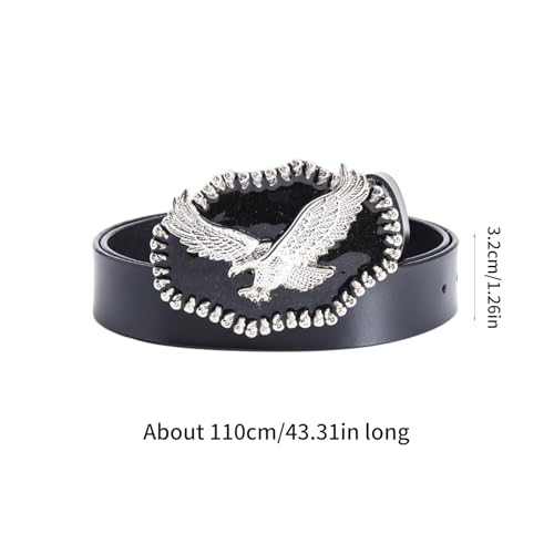 Men PU Belt Buckle Waist Belt Pin Buckle Waistband Punk Belt for Jeans Pants Belt Teens Boy Accessories4