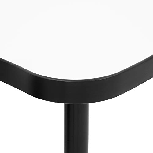 Image of Learniture Structure Series Collaborative Dry-Erase Activity Table, Bow-Tie Mobile Collaborative Table with Whiteboard Top, 23.75 inch D x 35.5 inch W x 30 inch H, White /Black
