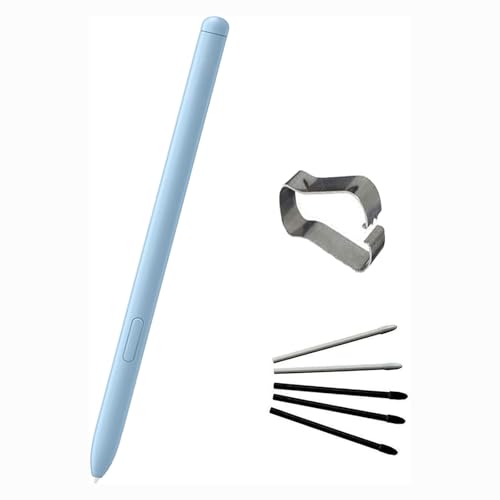 Image of Galaxy Tab S6 Lite S Pen Replacement + Free 5 Tips (Light Blue)