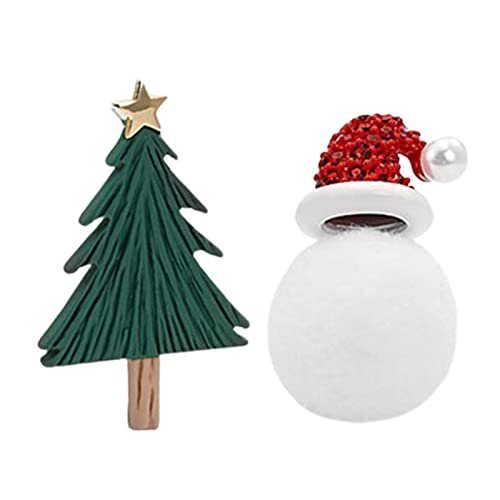 Hudhowks Pendientes de tuerca para mujer, diseño de Navidad Cover