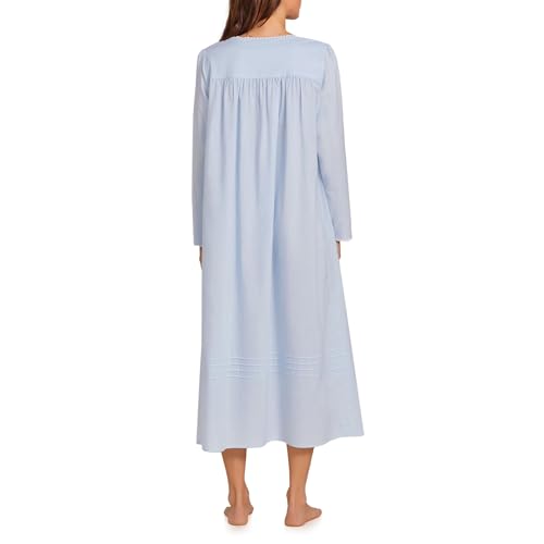 Image of Eileen West 100% Cotton Long Sleeve 50 inch Nightgowns for Women