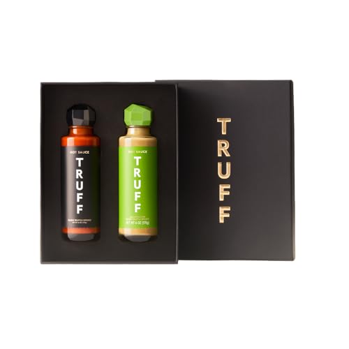 Image of TRUFF Jalapeno Lime Hot Sauce Combo Pack - Gourmet Hot Sauce Set of the Original (6 oz) and the Jalapeno Lime (6 oz), Unique Flavor Experiences with Truffle, 2-Bottle Bundle