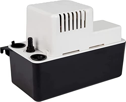 Little Giant VCMA-20UL 230 Volt, 80 GPH, 1/30 HP Automatic Condensate Removal Pump (No Safety Switch), White/Black, 554451