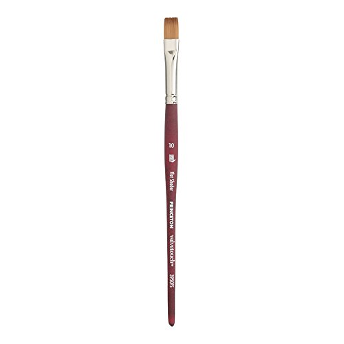 Image of Princeton Velvetouch, Series 3950, Paint Brush for Acrylic, Oil and Watercolor, Flat Shader, 10