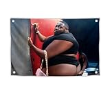 3x5 Feet Funny Black Man in Tight Underwear with Four Brass Grommets - Tapestry Funny Polyester Flag for College Party Indoor and Outdoor Decoration - Cool Meme Flags for Decor Boys Room