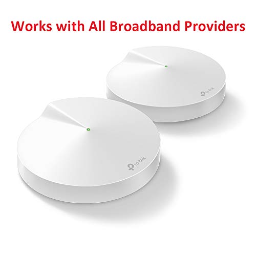 Image of TP-Link Deco M9 Plus Whole Home Mesh Wi-Fi, Up to 4500 sq ft Coverage, Works with Amazon Echo /Alexa and IFTTT, Wi-Fi Booster, Antivirus and Parental Controls Router (2-Pack)
