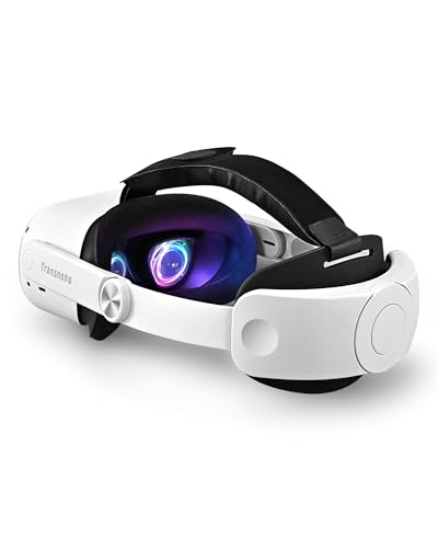 TRANSNOVO Meta Quest 2対応エリートストラップ、メタクエスト2用VRアクセサリー、ワンボタン式軽量oculus quest 2 ストラップ、快適なサポートとVRゲームの没入感を向上「White (ホワイト)」 TRANSNOVO Meta Quest 2対応エリートストラップ、メタクエスト2用VRアクセサリー、ワンボタン式軽量oculus quest 2 ストラップ、快適なサポートとVRゲームの没入感を向上「White (ホワイト)」