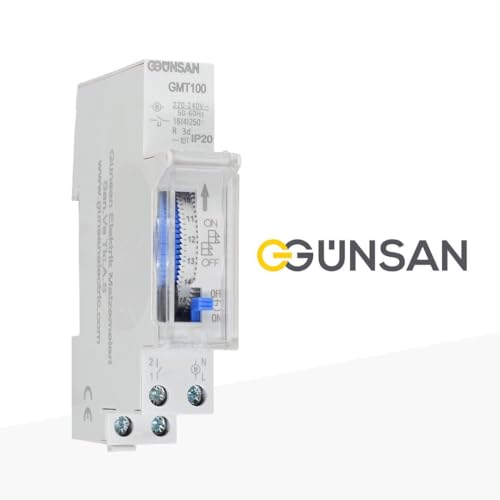Mekanik Zaman Saati 100 Saat Rezervli, 24 Saatlik Otomat Tipi (220–240V AC; 230V~)
