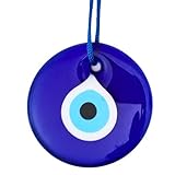 Candymosa Lampe turque contre le mauvais œil - Lot de 5 perles turques Nazar - Décoration de protection de la maison