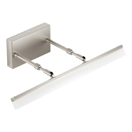 Image of Aipsun Brushed Nickel Vanity Light Adjustable 20 inch Modern LED Bathroom Light Fixtures Over Mirror Rotatable Vanity Lighting 5500K