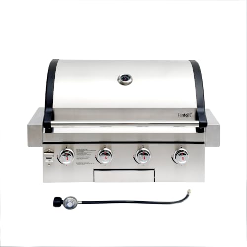 Flintex Built in Outdoor Kitchen Grill 650 sq.in. Cooking Area 30 inch