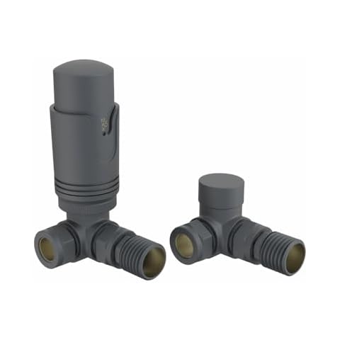 NRG Anthracite Corner Thermostatic Radiator Valves Cover