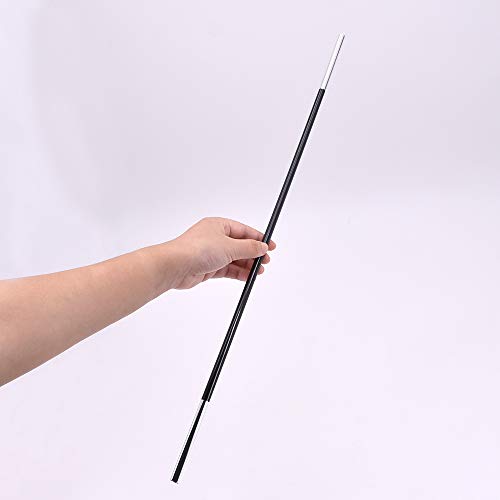 Doowops Appearing Mini Wand (50Cm/19-1/2In Length) 5 Pcs Appearing Cane Magic Tricks Empty Hand Appear Cane Magic Stage Street Party Accessories Comedy (Black) #TOP2