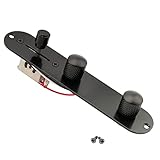 Para guitarras estilo TL Musiclily 32mm Cargado Placa de Control para Guitarras Telecaster, Negro