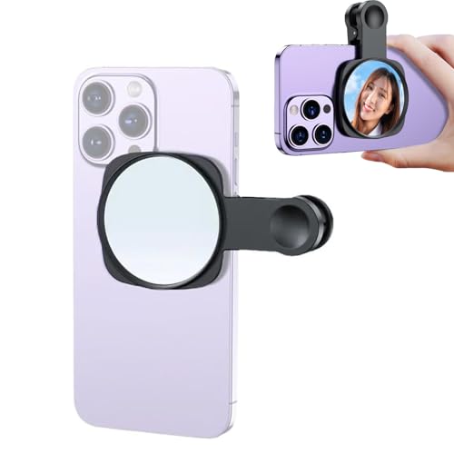 Selfie Spiegel Kompakttelefon Hinterkamera Spiegel Universal Telefon Clip für iPhone 15/14/13/12 Android Samsung Smartphone Selfie Vlog Zubehör (schwarz) Selfie Spiegel Kompakttelefon Hinterkamera Spiegel Universal Telefon Clip für iPhone 15/14/13/12 Android Samsung Smartphone Selfie Vlog Zubehör (schwarz)