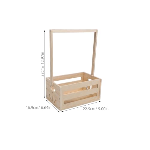 Caisse de rangement en bois naturel Milisten pour chambre bébé