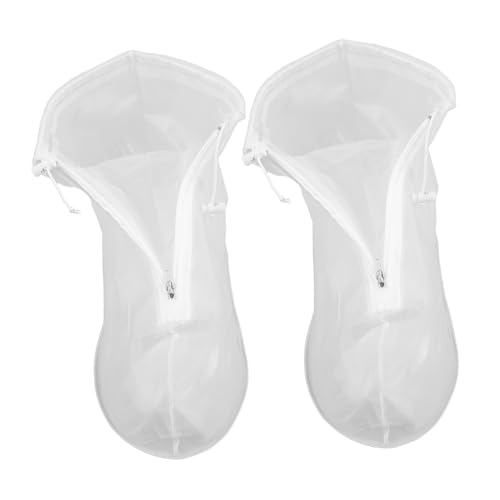 FRCOLOR 1 Par Cubrebotas de lluvia desechables cubierta impermeable para zapatos fundas protectoras para zapatos cubrezapatos impermeables para mujer de polivinilo Transparent