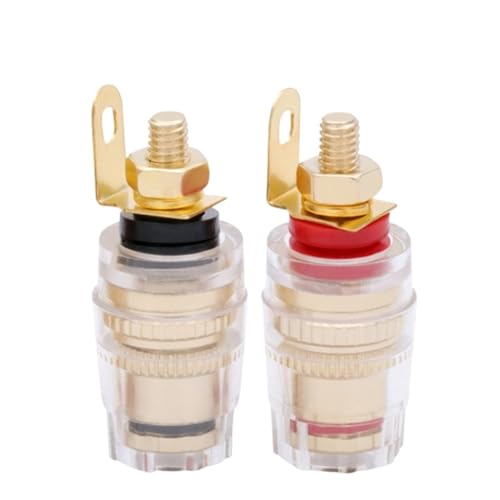 Connecteur banane pour amplificateur et haut-parleur avec filetage 4mm de 33mm