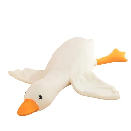 Wiwiuiqo White Goose Stuffed Animals, Huge Cute Goose Plush Pillows Big Duck Doll Soft Giant Goose Toys Sleeping Pillow Cushion for Kids Gifts (White, 50cm)