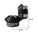 KJOET Industrial Machinery Pinion Gear Bevel Gear 2M 20Teeth Inner Hole 8/10/12/14/15/16/19/20 Mm 90 Degrees Meshing Steel Screw M5 (Size : 8mm, Color : 20 Teeth)