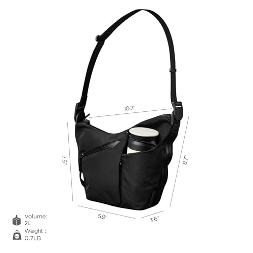 ALPAKA Flow Satchel Mini 2L and Zip Pouch - Crossbody Bag, Water Resistant Shoulder Bag - RFID-Blocking Small Cash and Card Zip Wallet3