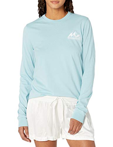 PJ Salvage Women's Loungewear Chillout Long Sleeve Top, Ice Blue, S