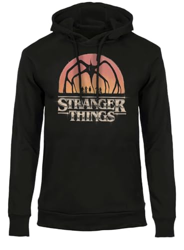 Sabor srl Sweat à Capuche Stranger Things - Mind Flayer Shadow – Sweat Officiel Homme et Femme, Coupe Regular en Coton pour Adulte et Adolescent XXL