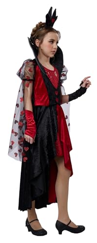 Disfraz Queen Of The Dark Hearts niña talla M miniatura 4