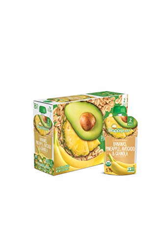 Happy Baby Organic Clearly Crafted Stage 2 Baby Food Bananas, Pineapples, Avocado