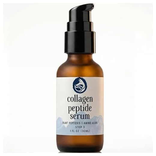 Peptide Collagen Serum for Face - Anti-Aging Facial Serum, Tighten Lift Hydrate & Plump All Skin Types, Reduce Fine Line & Wrinkles, All Natural Ingredients - Foxbrim Naturals (1 Fl Oz)