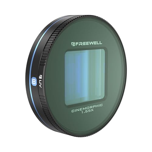 Image of Freewell 1.55x Blue Anamorphic Lens Compatible with Freewell Sherpa iPhone /Galaxy Cases & Genius Rig Cage