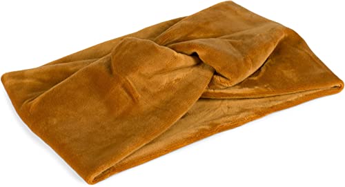 styleBREAKER women velvet-look headband with twist knot, hairband 04026040, Colour:Fawn Brown - Image 2