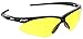 MCR Safety Memphis Series MP114AF Safety Glasses, Eye Protection, Black Frame, Amber UV-AF Anti-Fog Lens