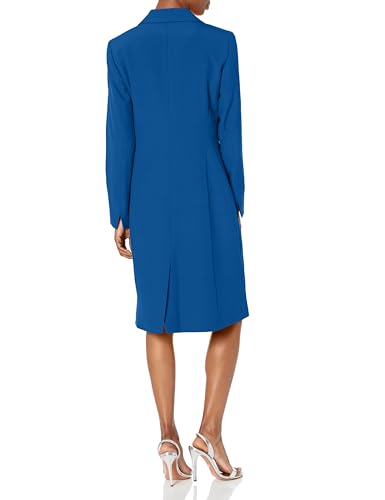 Chic Twilight Blue Jacket and Dress Set for Confident Days - Image 2