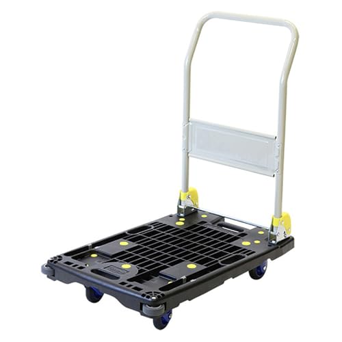 浅香工業(Asaka Kougyou) 金象 静プラメッシュカー PM200 樹脂台車 車輪径100mm 積載荷重200kg ハンドル折り畳み式 低騒音