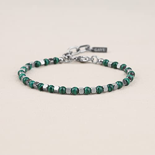 Gavu Mens Healing Crystal Malachite Stone Bracelet #TOP3
