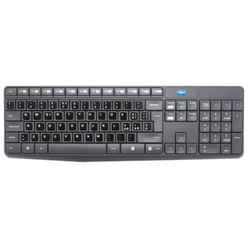 Kit inalámbrico SIMPLETEK resistente a salpicaduras con teclado QWERTY italiano reacondicionado 2