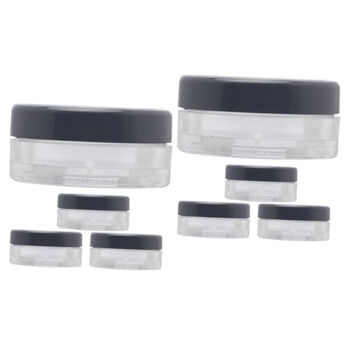 Beaupretty 2 Series Caja Para Polvos Tarro Para Polvos Sueltos Con Borla Contenedores De Maquillaje De Viaje Pequeño Contenedor Vacío Para Polvos Cosméticos Con Ajuste De Borla 4 piezas*2