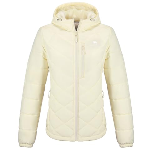 CAMEL CROWN Women's Hooded Puffer Jacket with Heat Reflective Lining Lightweight Winter Coat Warm Jacket — view 3