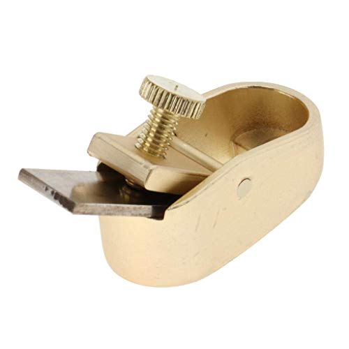 Herramienta de mano para cepilladora de madera, herramienta de plano de mano, mini plano, plano de recorte de madera, para superficies de carpintería, alisado de bordes (S, dorado) Cover
