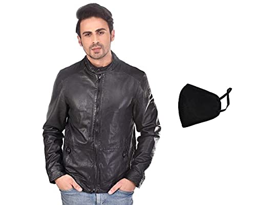 Sheep Nappa Leather Jacket For Men 